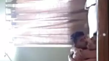 Young lovers homemade sex in missionary style