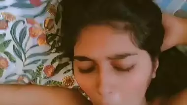 College girl mouth fucking by professor and cum on face