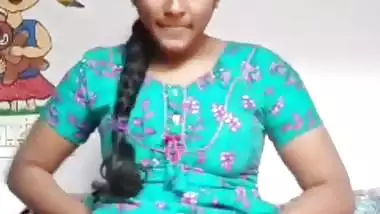 Desi Tamil girl strips and exposes her hairy pussy and ass