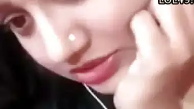 Lonely wife in relationship with lover goes nude