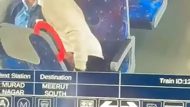 Meerut metro train CCTV caught college girl boob sucking