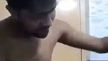 Pervert enjoys bathroom sex with his big boob GF