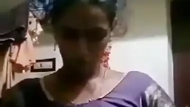 Unsatisfied Tamil village aunty striptease nude MMS