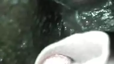 Extreme close up of real virgin wet creamy pussy
