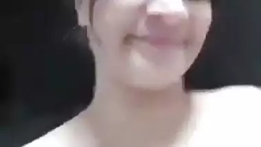 Big boobed Indian aunty naked solo