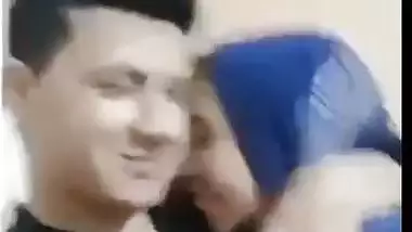 Guy records his Pakistani porn while fucking his hijabi GF