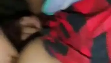 Young newly married BD couple boob sucking sex video