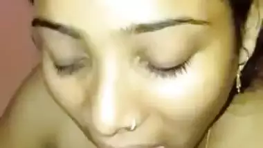 Horny desi girl sucking and fucking her lover