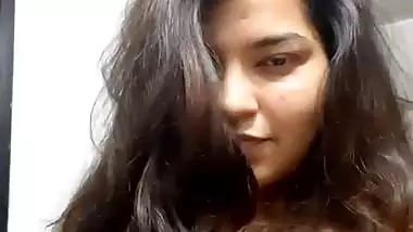 Seductive Indian girl topless big boobs showing selfie