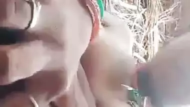Poor Indian nude girl presses boobs and fingers pussy