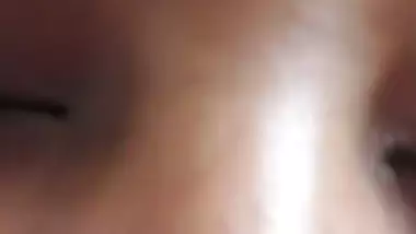 Horny slut topless boob play viral video for customer