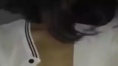 Sexy college girl riding her boyfriend mms