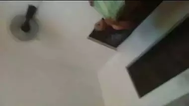 Mallu wife after bath nude before lover at home