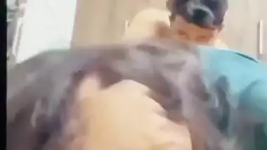 Chubby girlfriend pussy fucking from back by boyfriend