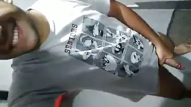 Indian college guy exposing big dick