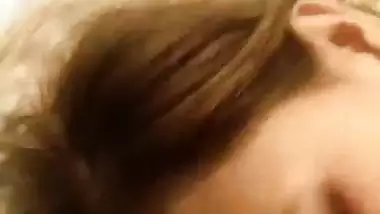 Lady gives an Indian blowjob to her lover in bed