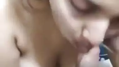 Nude girl sucks her friend’s dick and takes his cum in mouth