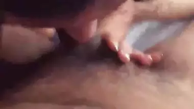 GF gives a desi blowjob and tastes her lover’s cum