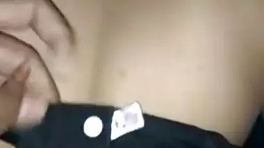 Newly married bhabi boobs press porn MMS