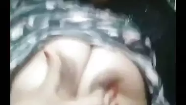 Young Bengali girl boobs pressing and fingering pussy