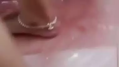 Tamil wife opening towel in front of secret lover