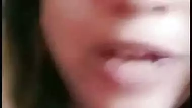 Beautiful wife shows boobs on video call to ex-lover