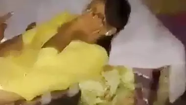 Old man drills his young granddaughter into the bed